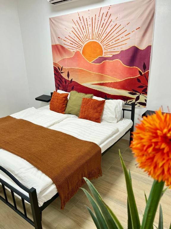 Postel nebo postele na pokoji v ubytování Luban Camping House