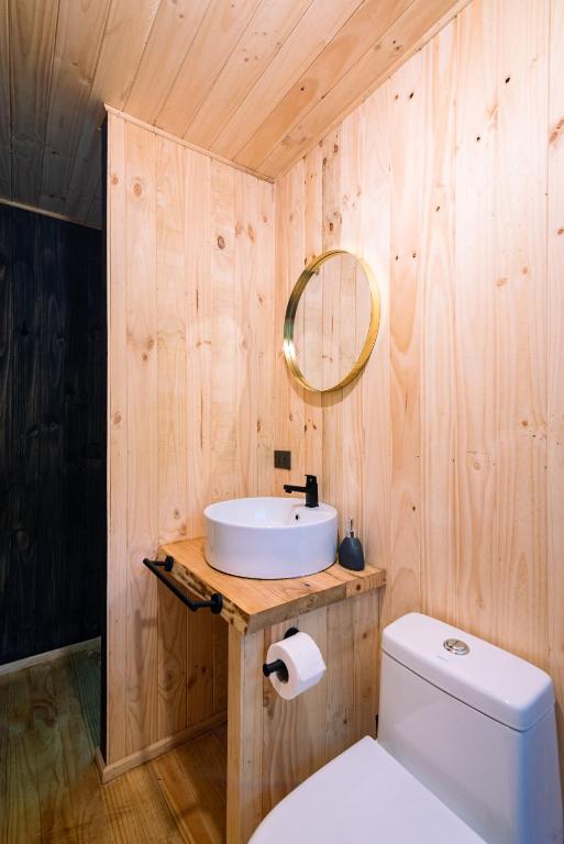 Koupelna v ubytování Glamping Dos Rios