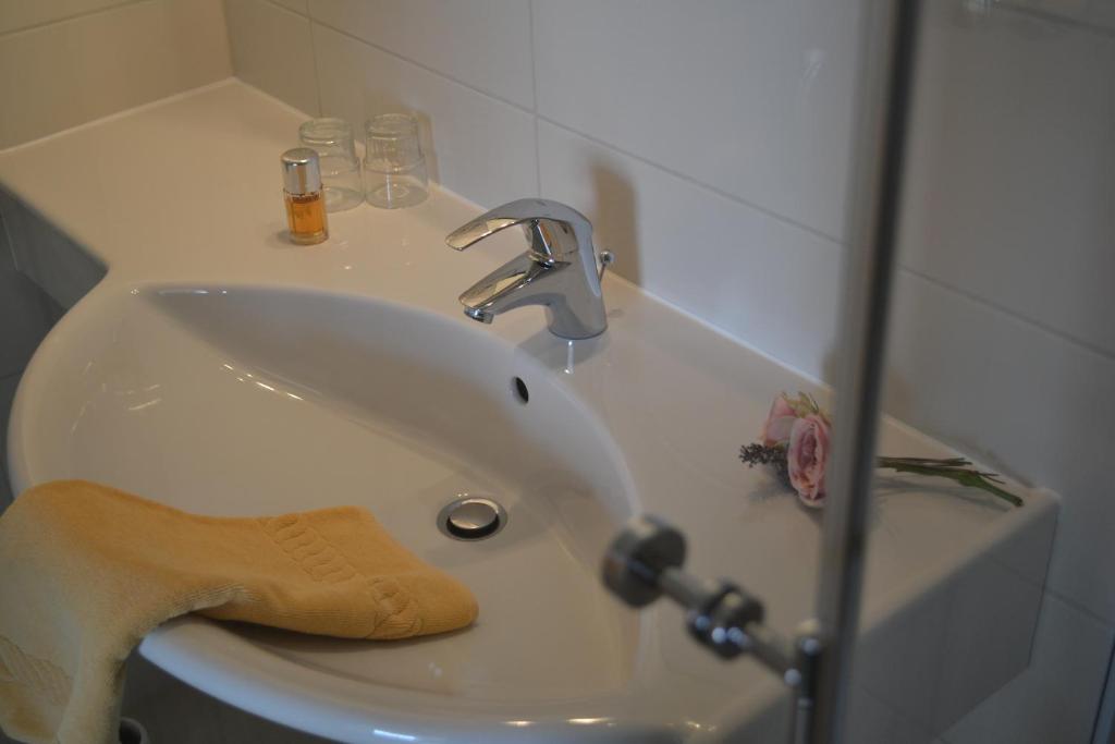 Koupelna v ubytování Hotel-Gasthof Rotes Roß