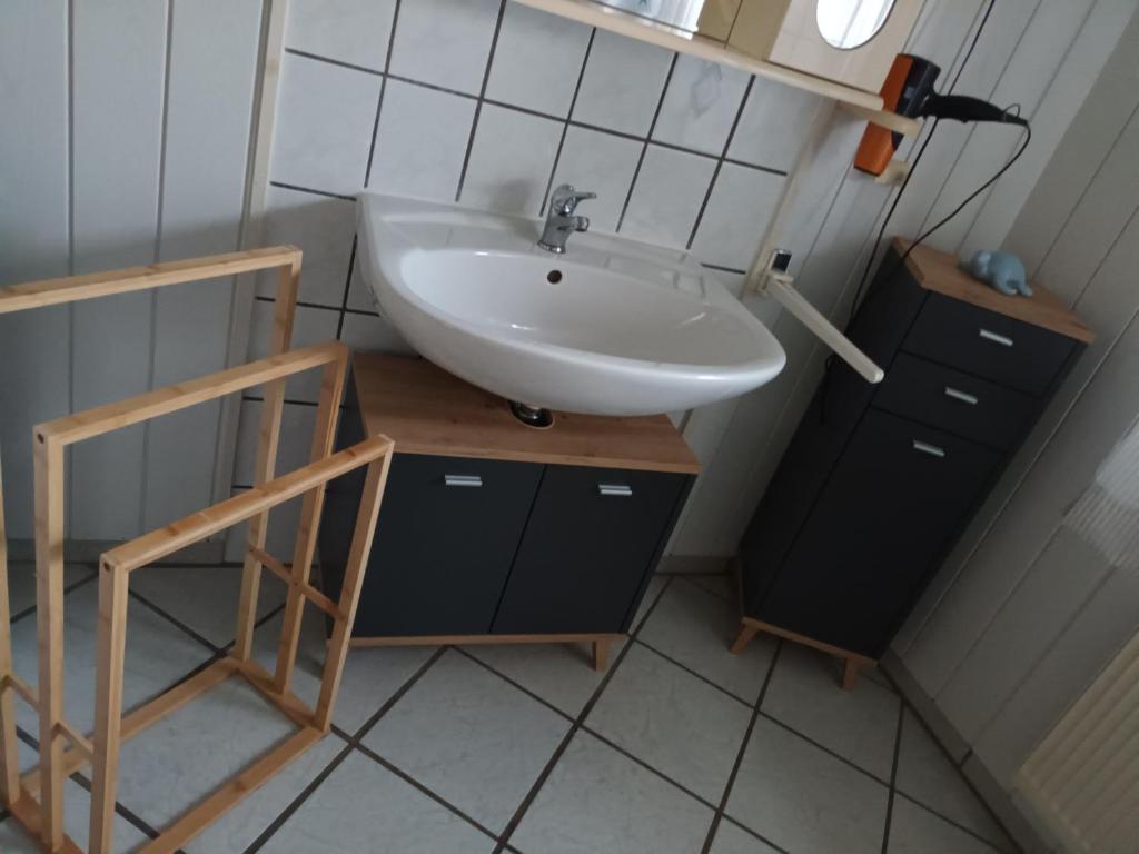 Koupelna v ubytování Ferienwohnung an der Elbe