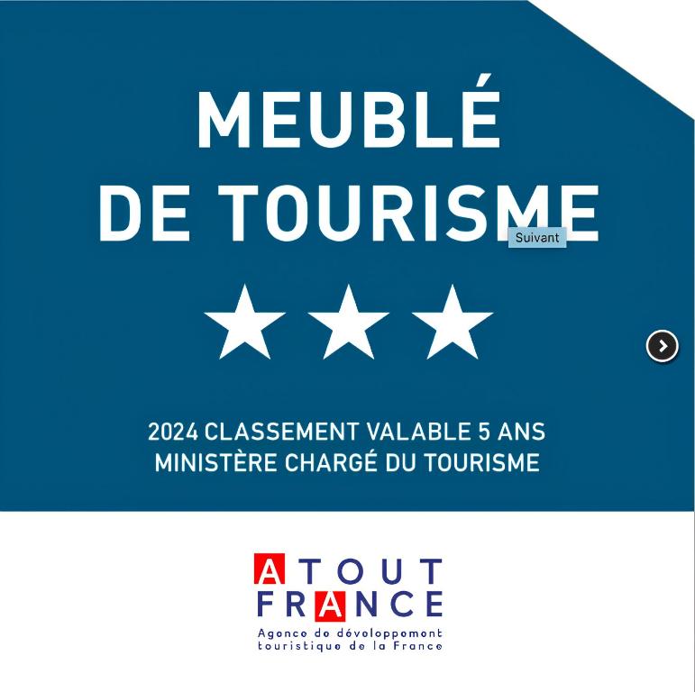 Certyfikat, podpis lub inny dokument wystawiony w obiekcie Luxe et Charme - Le Carré Saint-Silain - Meublé de tourisme 3 étoiles