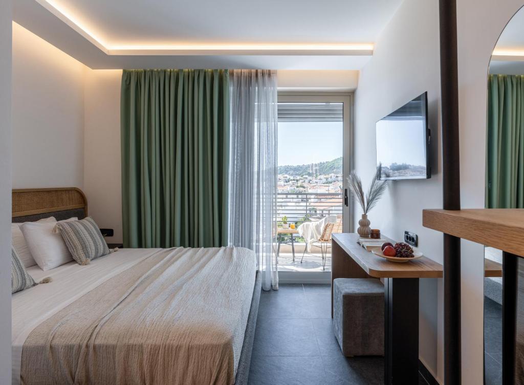 Postel nebo postele na pokoji v ubytování Skia, Premium Key Collection