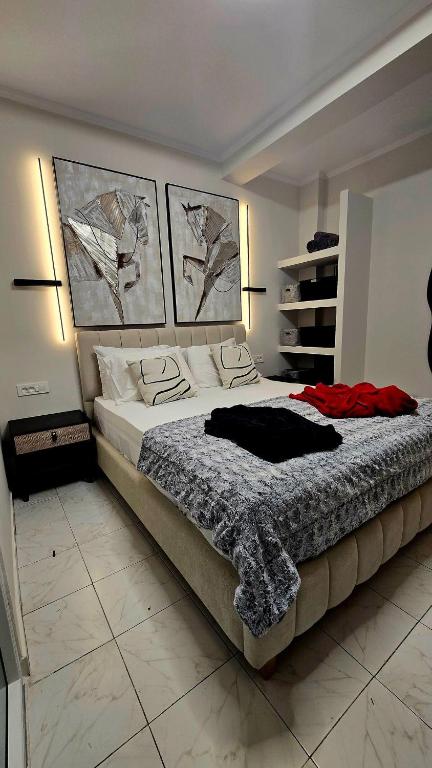 Postel nebo postele na pokoji v ubytování ARPA apartment