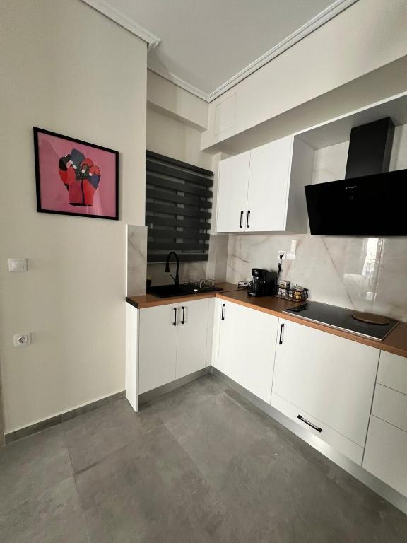 Kuchyň nebo kuchyňský kout v ubytování Feels Like Home 2 - Agrinio Suites