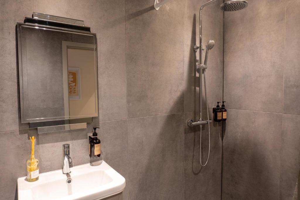 Koupelna v ubytování Hotel Ulfborg