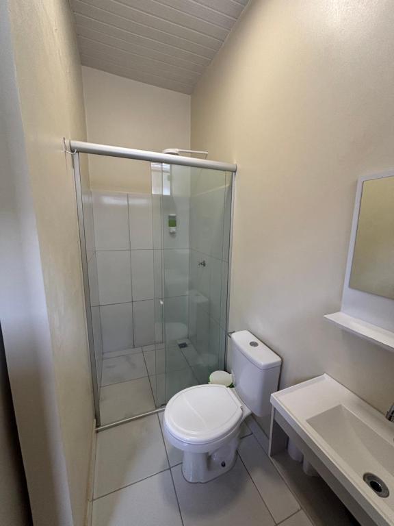 Koupelna v ubytování Vila Suítes