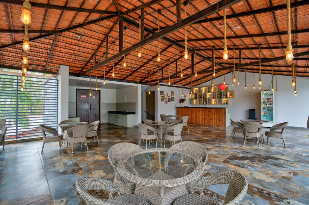Posezení v ubytování The Beach House Candolim