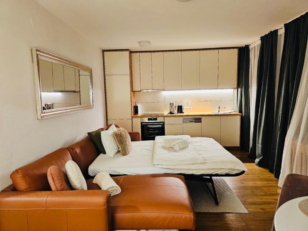 Kuchyňa alebo kuchynka v ubytovaní NĀVA PLACE Your Second Home in the Alps