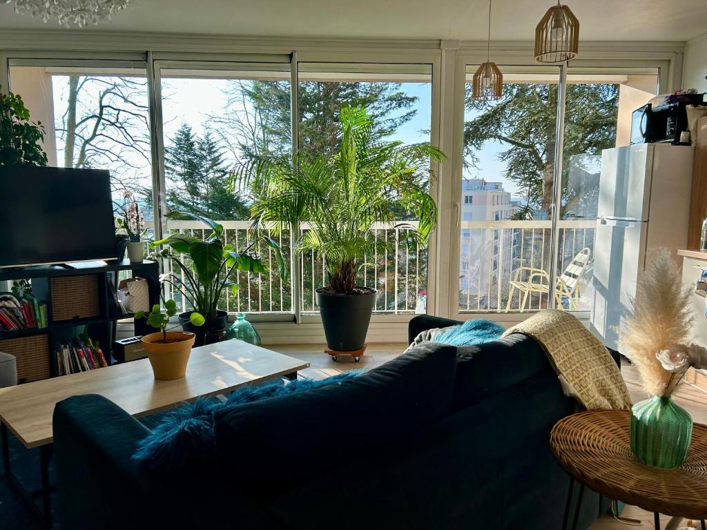 Balkón alebo terasa v ubytovaní Appartement 24H du Mans