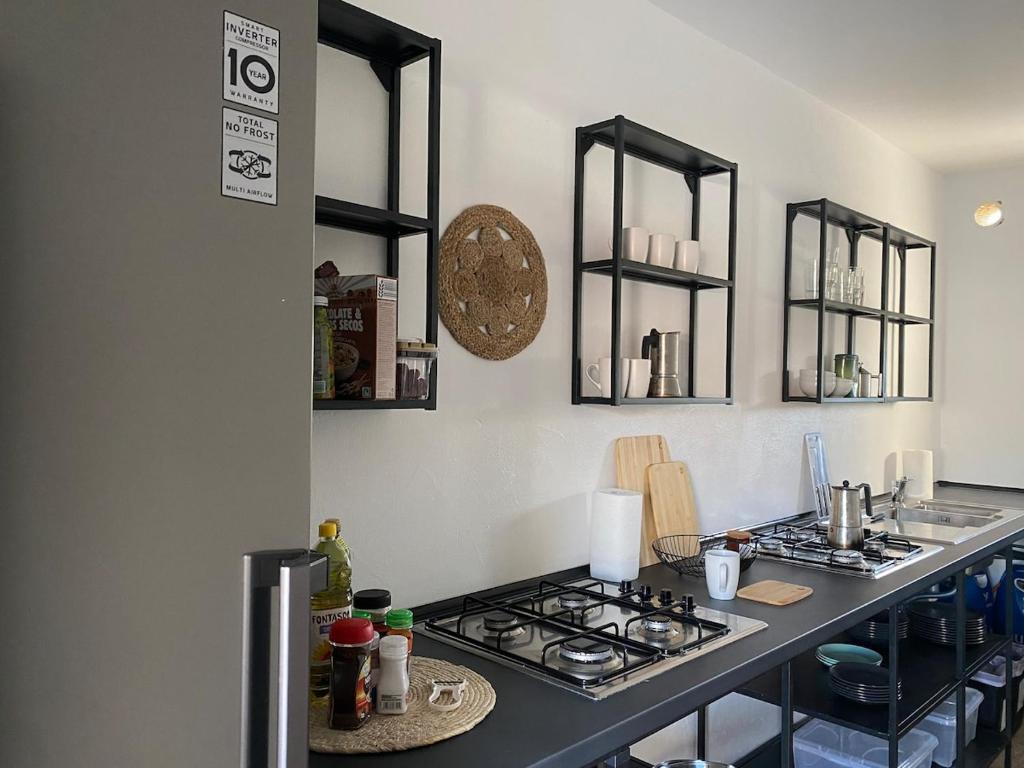 Kuchyň nebo kuchyňský kout v ubytování Casa Cocolores