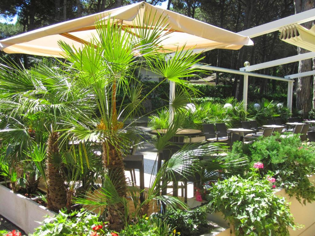 Zahrada ubytování Hotel Milano