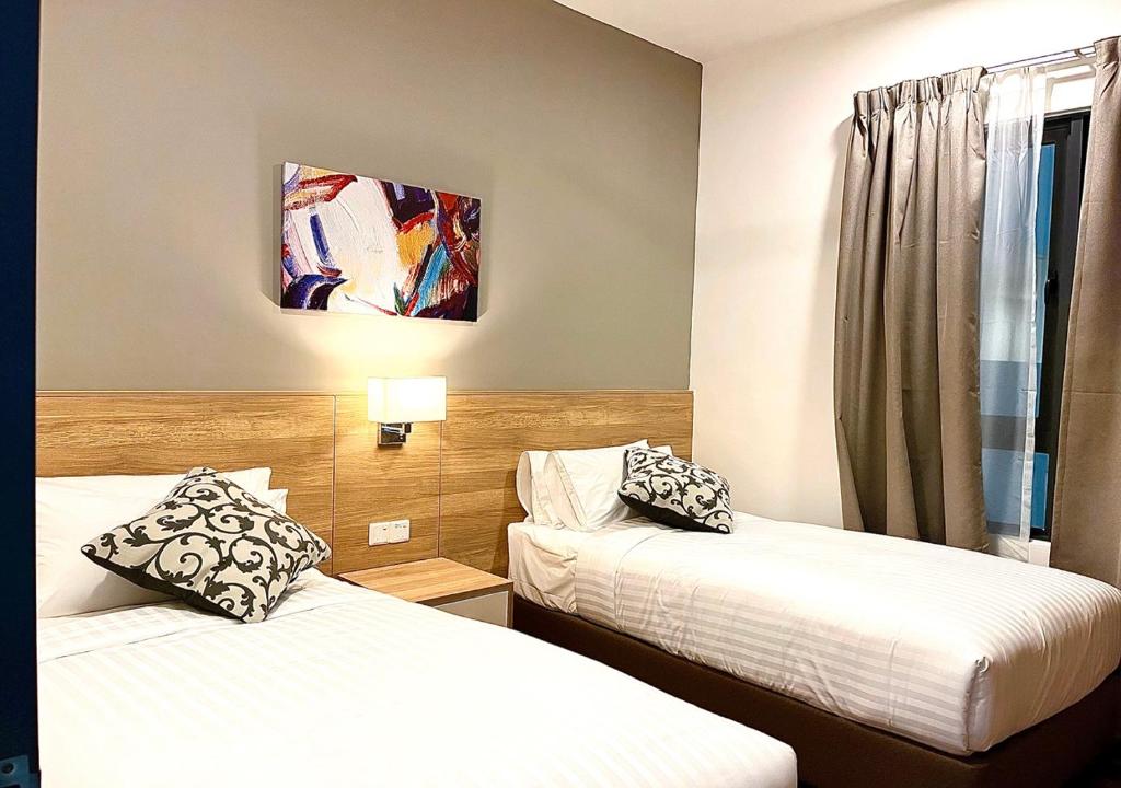 Postel nebo postele na pokoji v ubytování Hotspring 1203 Two Bedroom at Sunway Onsen 4pax