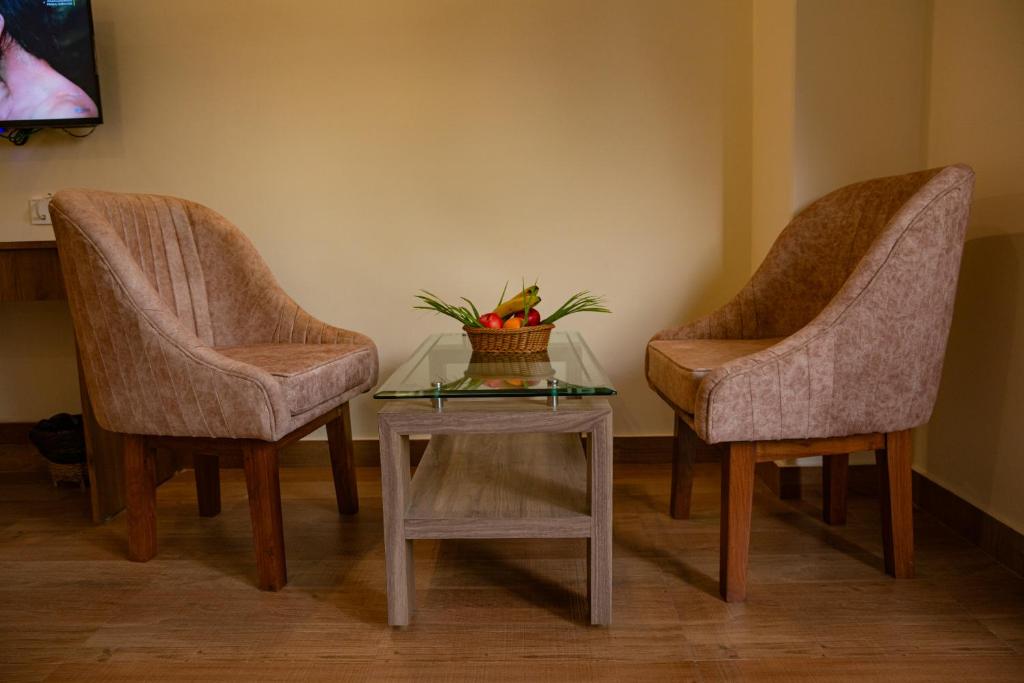 Posezení v ubytování Hotel Dashain
