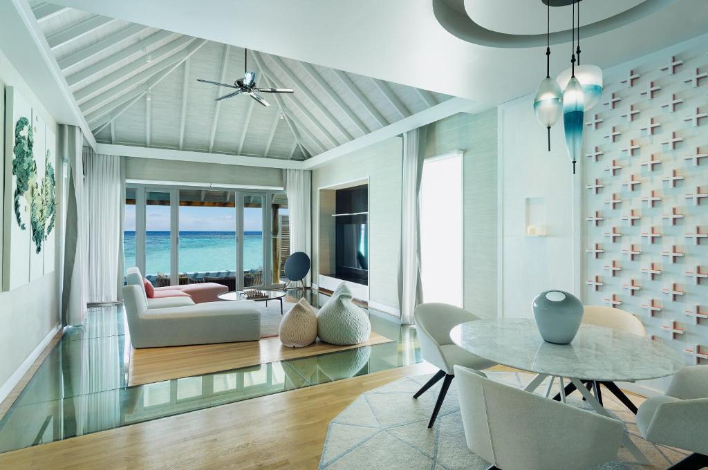 Posezení v ubytování Velassaru Maldives