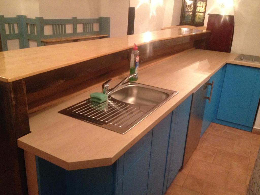 Kuchyň nebo kuchyňský kout v ubytování VIP MiKU apartman 1