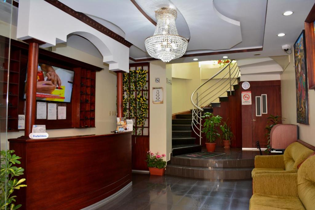 Vstupní hala nebo recepce v ubytování Hotel Elvita Spa