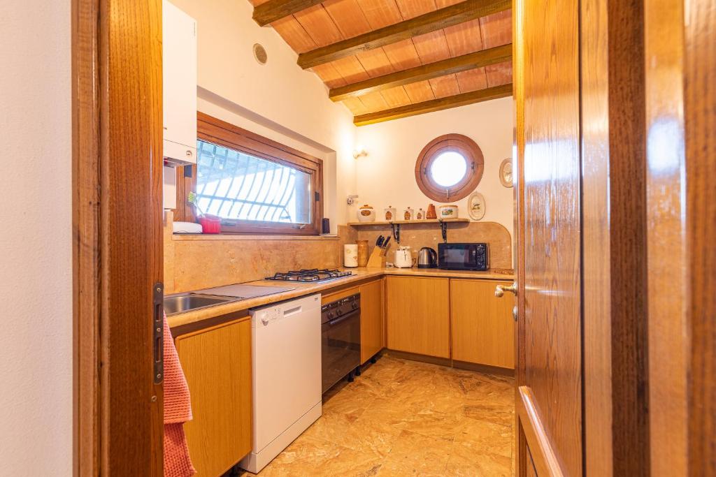 Kuchyň nebo kuchyňský kout v ubytování Il Gugnolo - Casale in Val d'Orcia