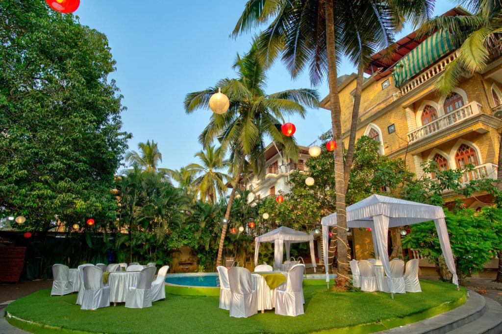 Zahrada ubytování Resort Martins Siesta , A Portuguese Heritage Resort in Calangute