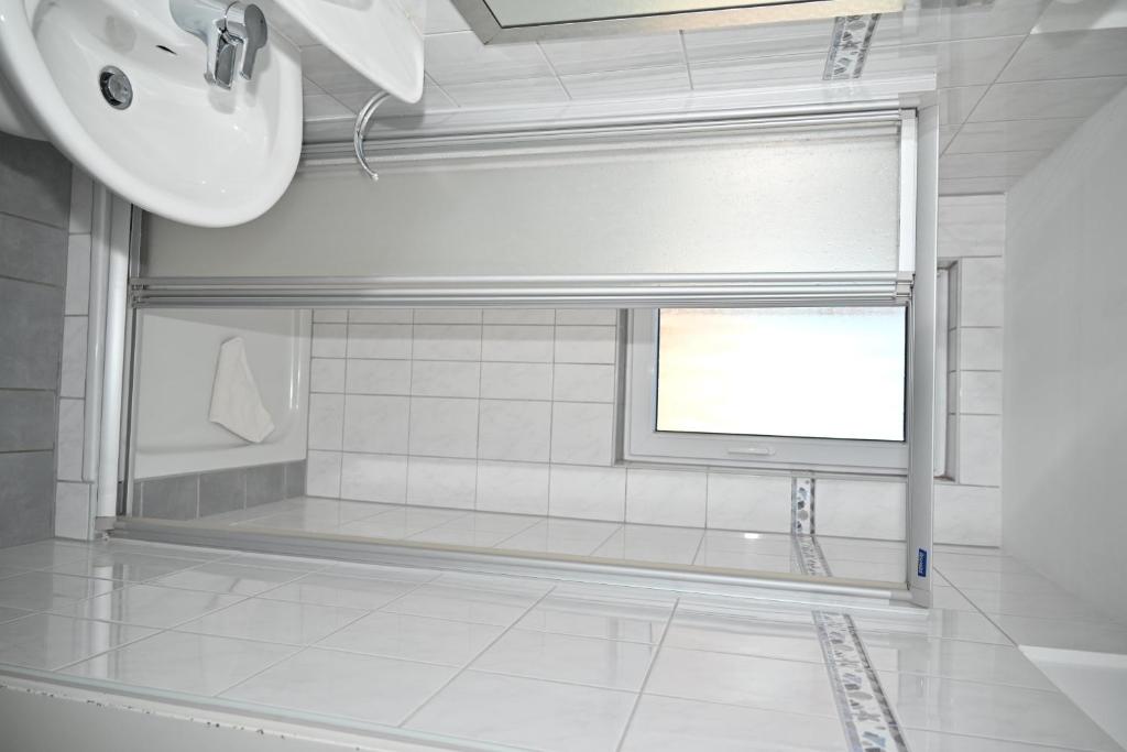 Koupelna v ubytování Hotel Passat