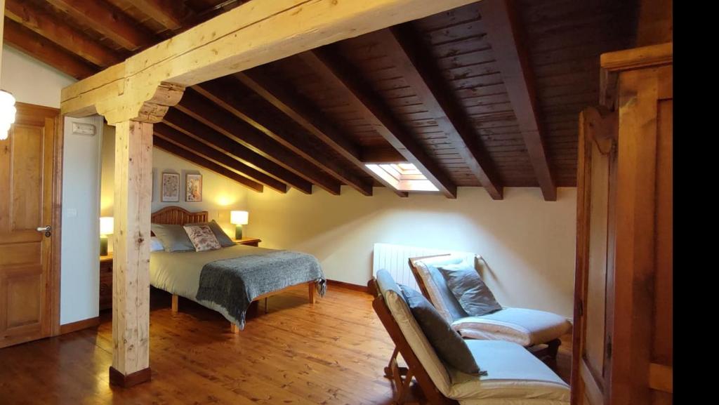 Postel nebo postele na pokoji v ubytování Posada La Dalia