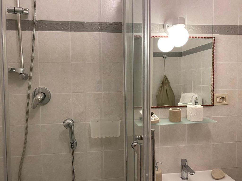 Koupelna v ubytování Hotel Nella