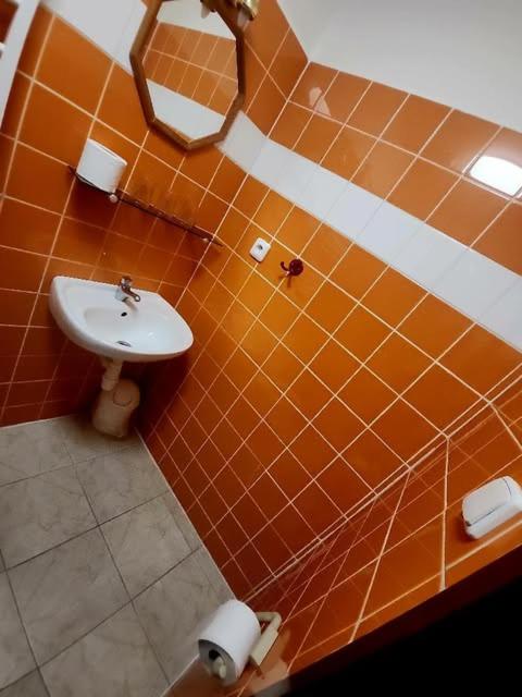 Koupelna v ubytování Penzion u Martina