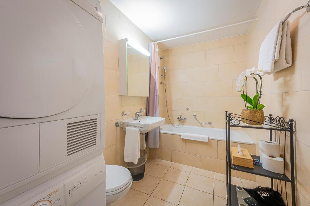 Koupelna v ubytování Los Lorentes Residences Bulle