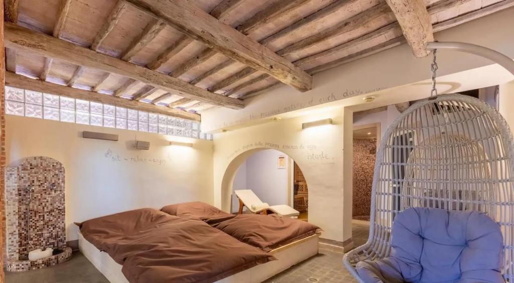 Posteľ alebo postele v izbe v ubytovaní Agriturismo Le Torri di Porsenna