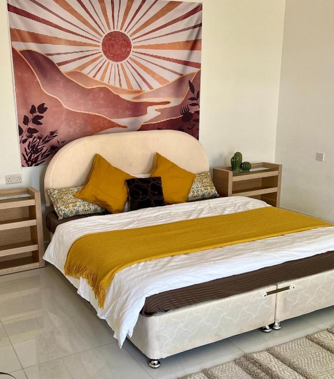 Postel nebo postele na pokoji v ubytování Luban Camping House