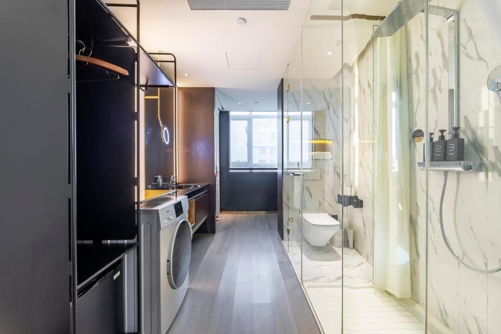 Koupelna v ubytování CitiGO Hotel Hongqiao Shanghai