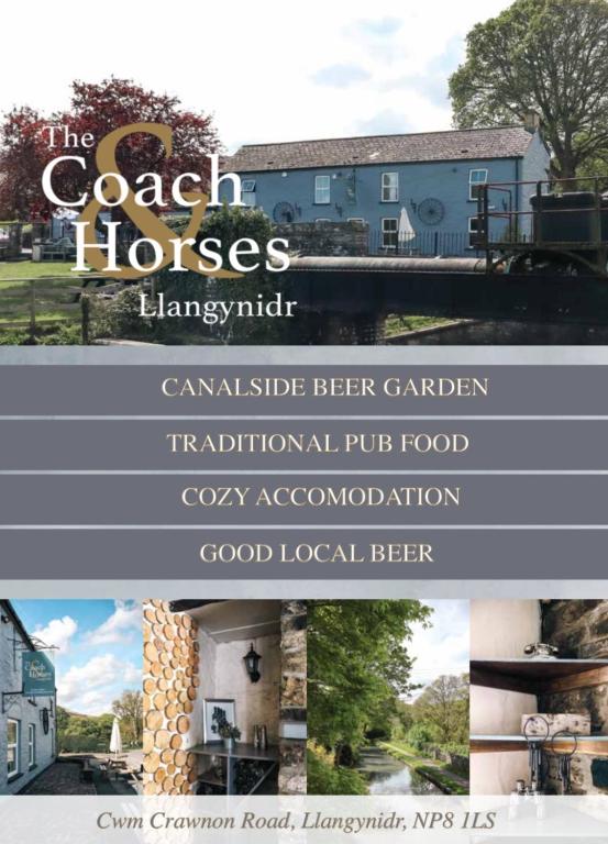 a collage of three pictures of a house at Coach & Horses Inn in Crickhowell