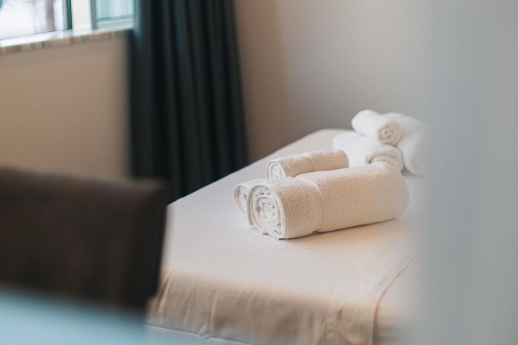 Postel nebo postele na pokoji v ubytování Hotel Flamingo 1