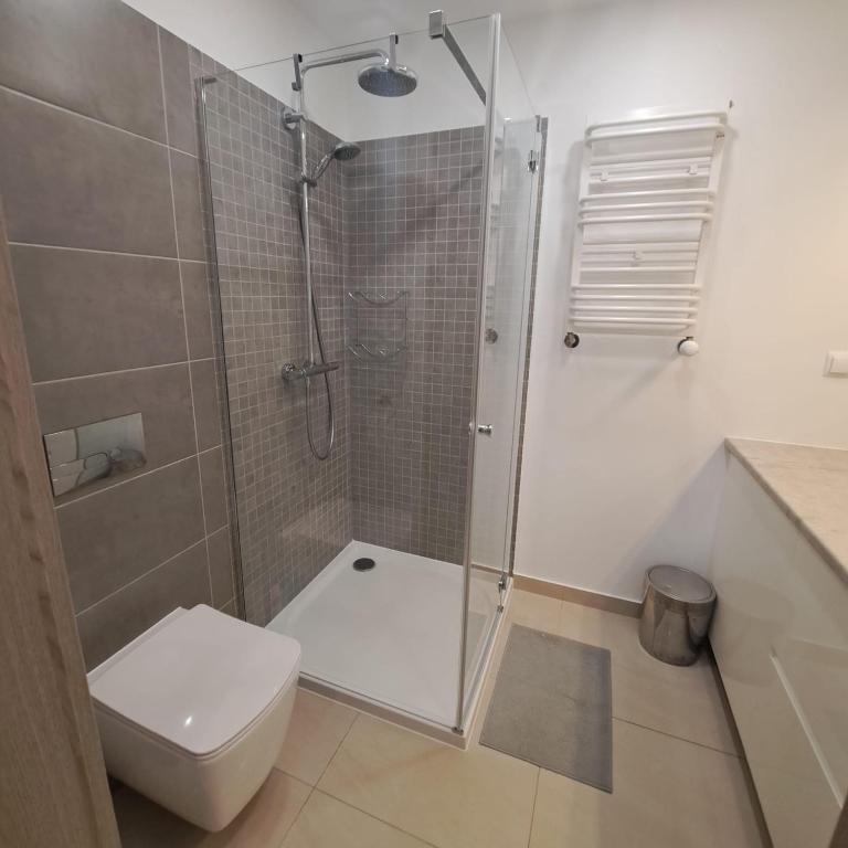 Kúpeľňa v ubytovaní Gdańsk Szafarnia Waterlane SPA by Jacek Budek
