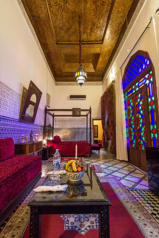 Posezení v ubytování Riad - Dar Al Andalous