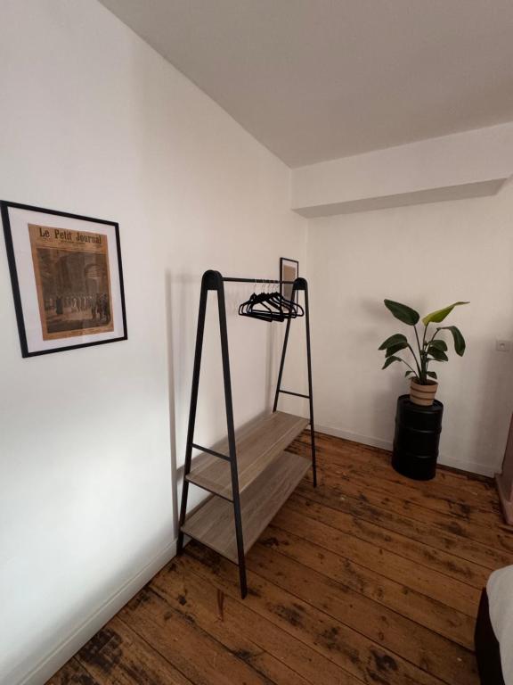 Postel nebo postele na pokoji v ubytování Le studio