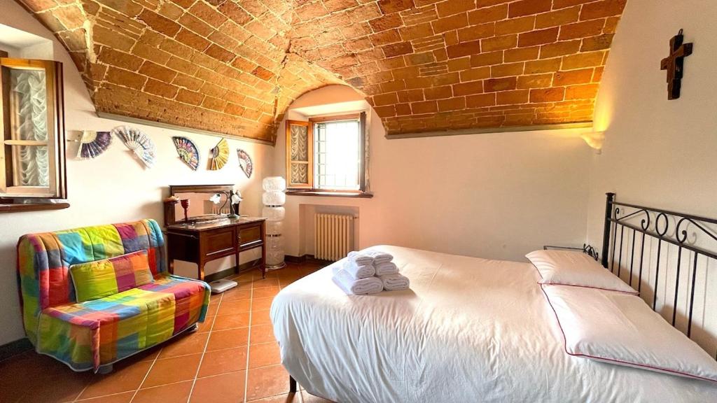 Łóżko lub łóżka w pokoju w obiekcie Brucina - Private holiday apartment with shared pool