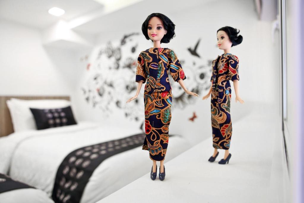 Кровать или кровати в номере Hotel Clover The Arts