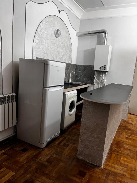 Kuchyň nebo kuchyňský kout v ubytování Vage Gest House