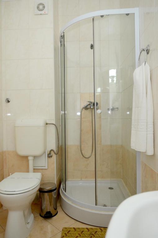 Koupelna v ubytování Hotel Class