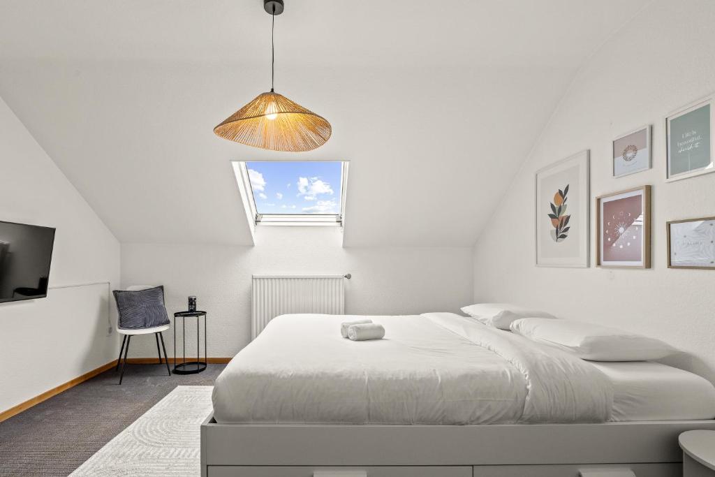 Postel nebo postele na pokoji v ubytování Chambre privée au coeur de Bascharage