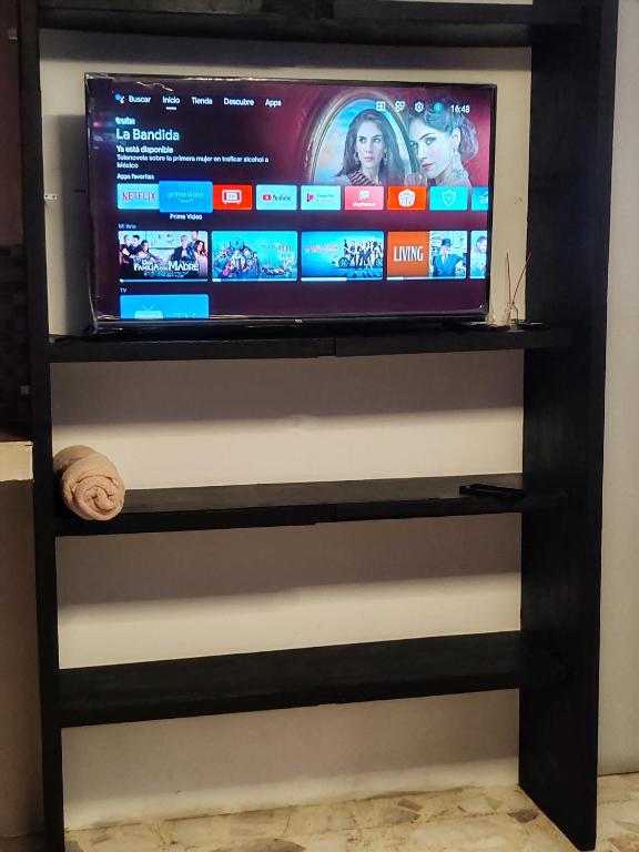TV a/nebo společenská místnost v ubytování Hostal vitta