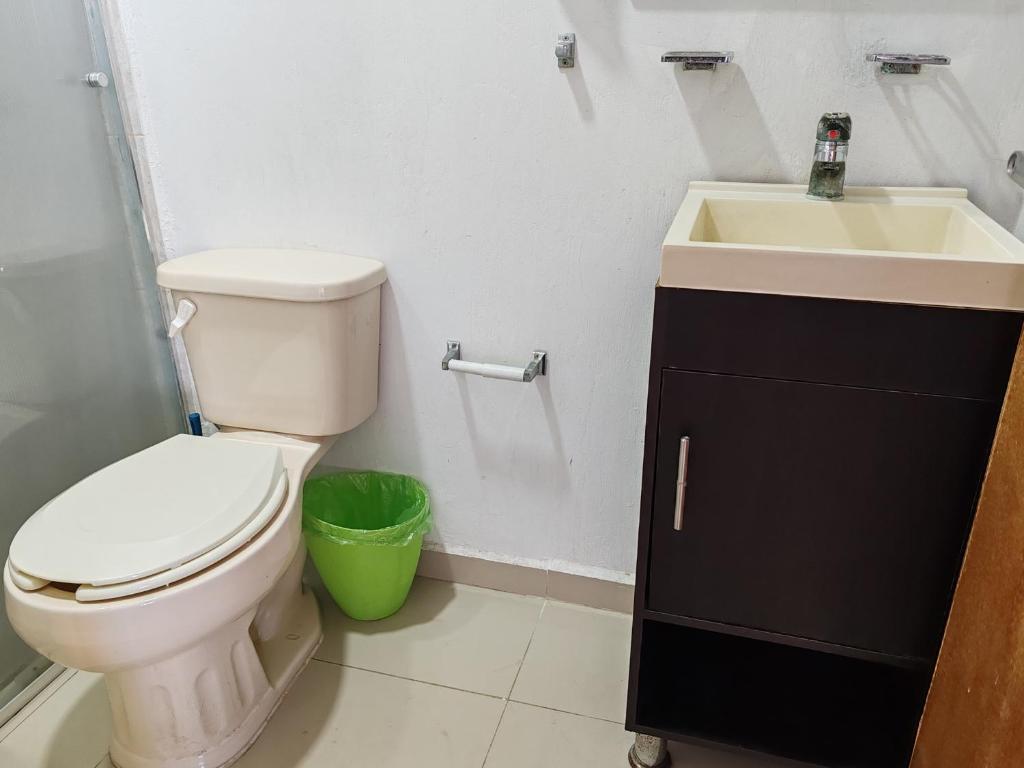Koupelna v ubytování Hostal vitta