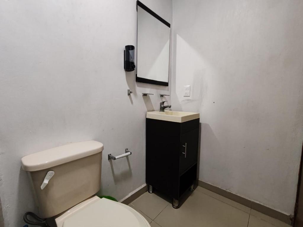 Koupelna v ubytování Hostal vitta