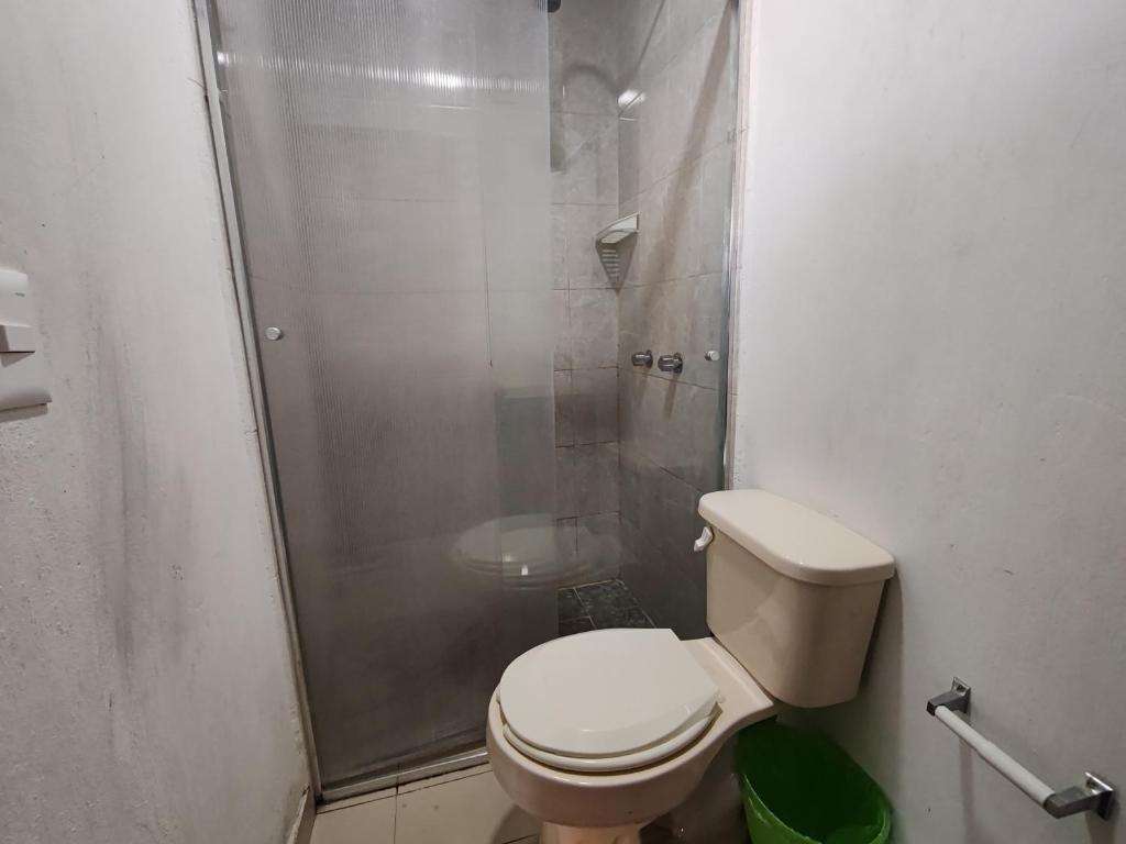 Koupelna v ubytování Hostal vitta