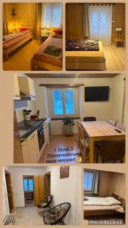 Kuchyň nebo kuchyňský kout v ubytování Haus Albula 2