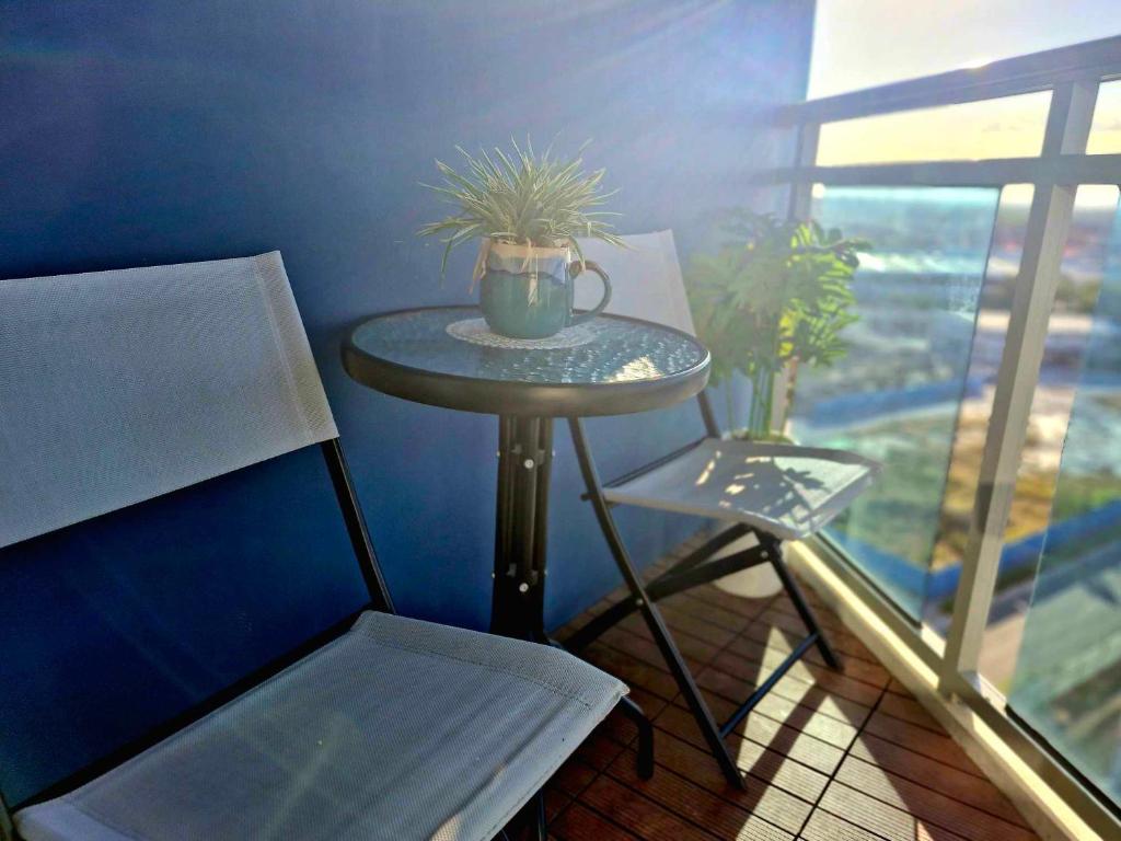 Balkón nebo terasa v ubytování Northern Suites Azure North