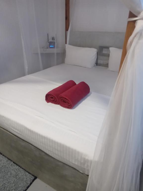 Postel nebo postele na pokoji v ubytování Chameera guest house