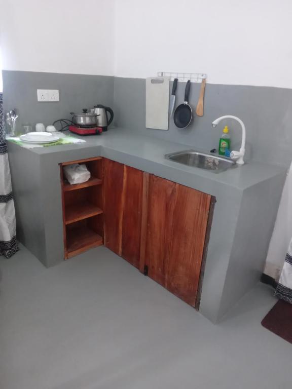 Kuchyň nebo kuchyňský kout v ubytování Chameera guest house