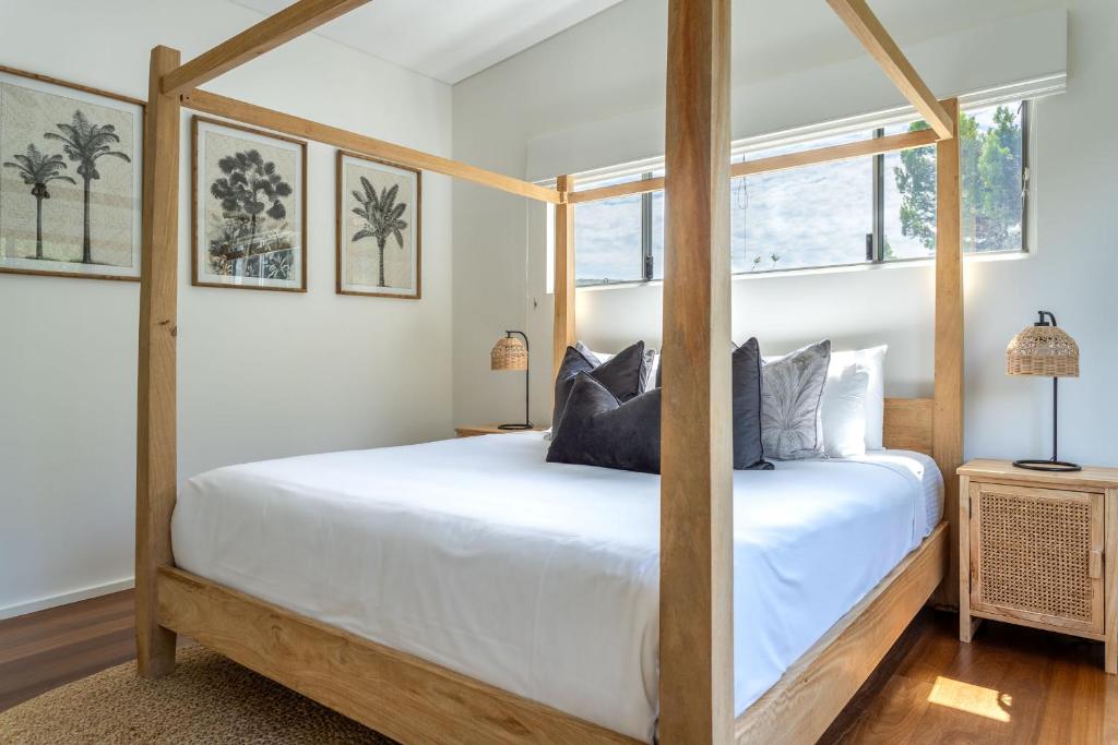 Postel nebo postele na pokoji v ubytování Apricus I Private Properties