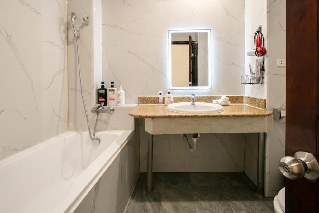 Koupelna v ubytování A25 Hotel - 26 Hàng Nón